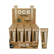 RTL - Rolling Papers OCB King Size Bamboo Pre-Rolled Cones - 3 Pack - OCB