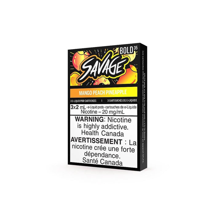 STLTH Savage Pod 3-Pack - Mango Peach Pineapple  + Bold - STLTH