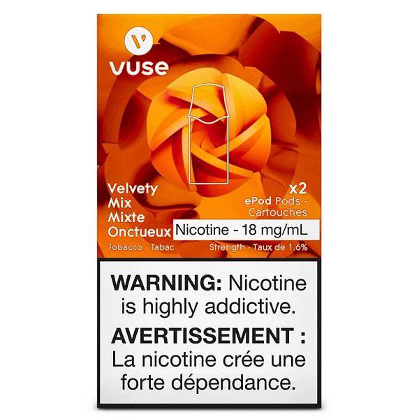 Vaping Supplies - Vuse ePOD - Velvety Mix Tobacco - Vuse