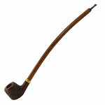 Wood Pipe Shire Pipes Curved Engraved Cherry Wood Tobacco Pipe - 15" - Shire