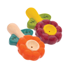 Ceramic Pipe Wacky Bowlz Flower 3.5" - Wacky Bowlz