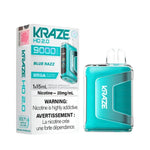 *EXCISED* RTL -  Kraze Disposable Vape HD 2.0 Rechargable 650mAh Blue Razz 15ml - Kraze