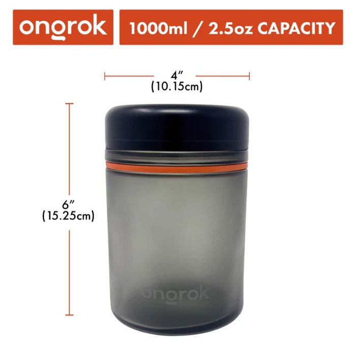Glass Storage Jar Ongrok Child Resistant 1000ml 2 oz. - Ongrok