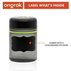 Glass Storage Jar Ongrok Child Resistant 500ml 1 oz. Pack of 2 - Ongrok