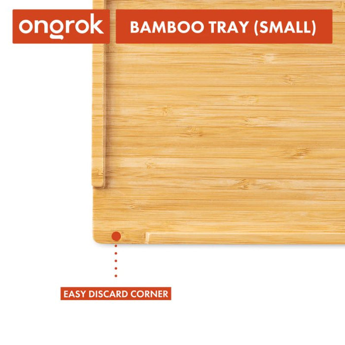 Rolling Tray Ongrok Bamboo Wood Tray Small - Ongrok