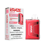 *EXCISED* RTL - Kraze Disposable Vape HD 2.0 Rechargable 650mAh Strawberry Ice 15ml - Kraze