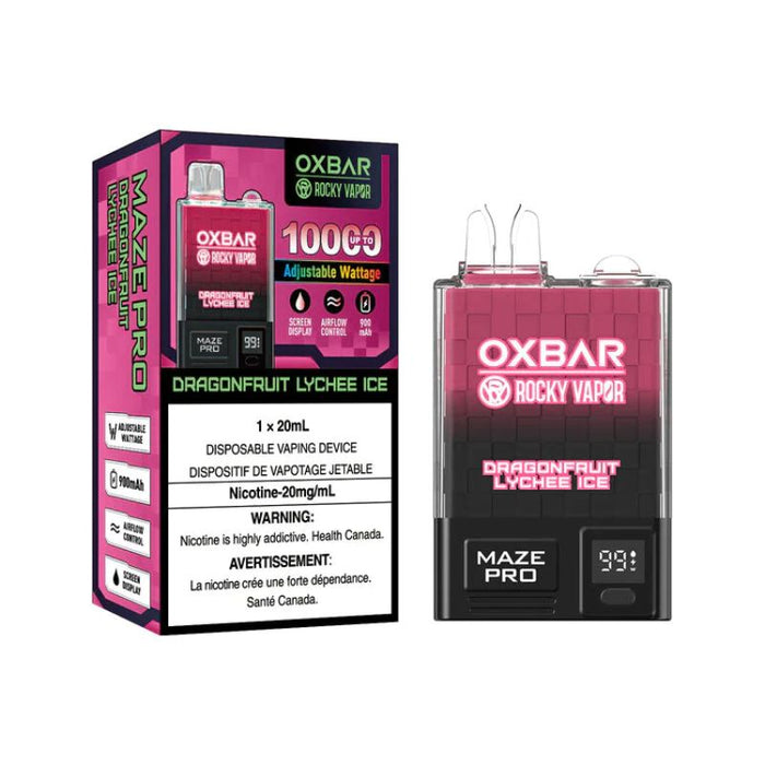 *EXCISED* RTL -  Oxbar Maze Pro 10K Dragonfruit Lychee Ice - Oxbar