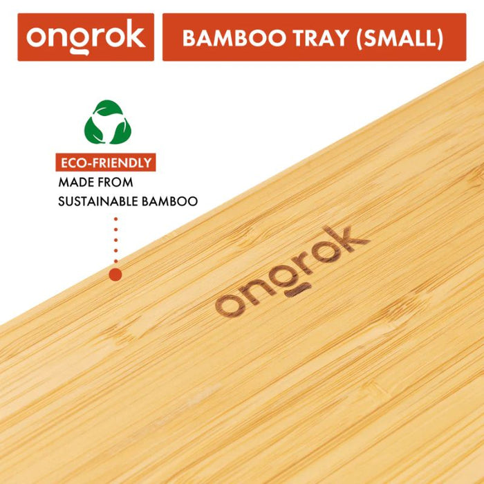 Rolling Tray Ongrok Bamboo Wood Tray Small - Ongrok