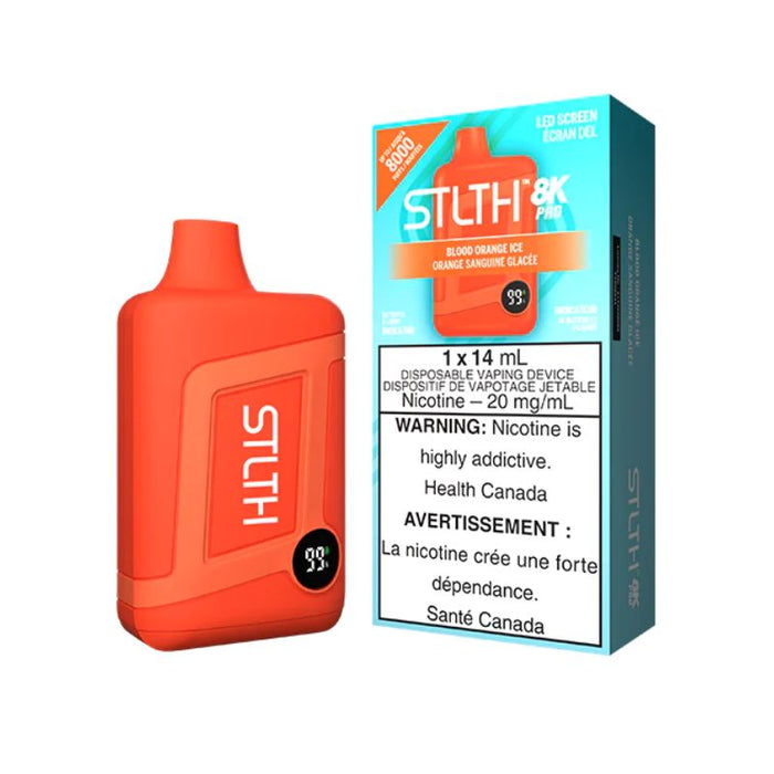 *EXCISED* RTL - STLTH 8K Pro Disposable Vape 8000 Puff Blood Orange Ice - STLTH