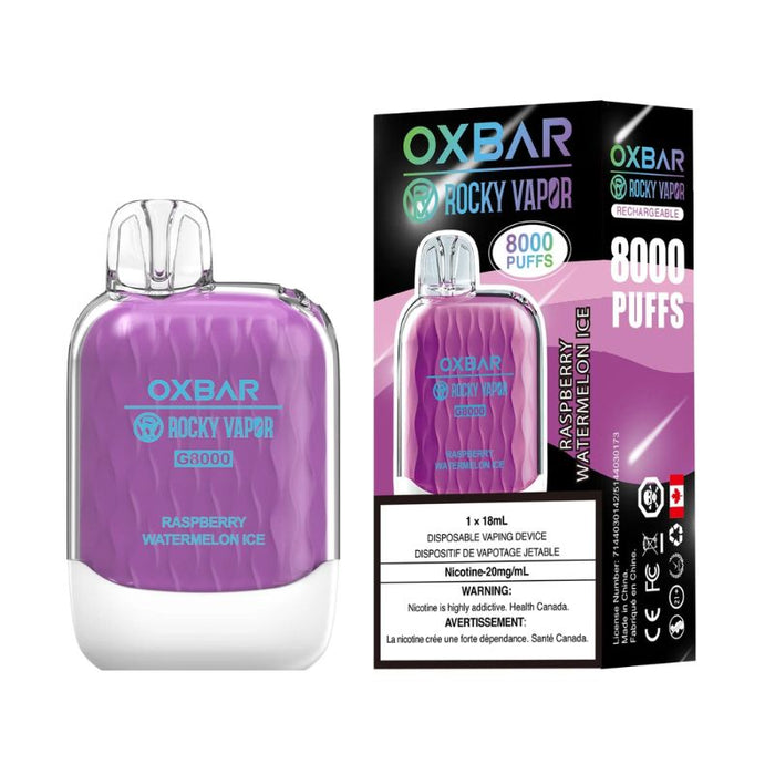 *EXCISED* RTL -  Oxbar Rocky Vapor G8000 Raspberry Watermelon ice - Oxbar