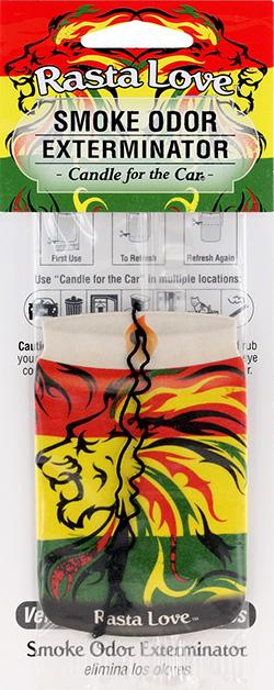 Odor Eliminator - Smoke Odor - Candle for the Car - Rasta Love - Smoke Odor