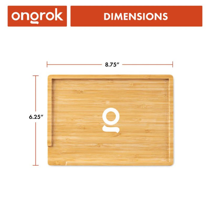 Rolling Tray Ongrok Bamboo Wood Tray Small - Ongrok