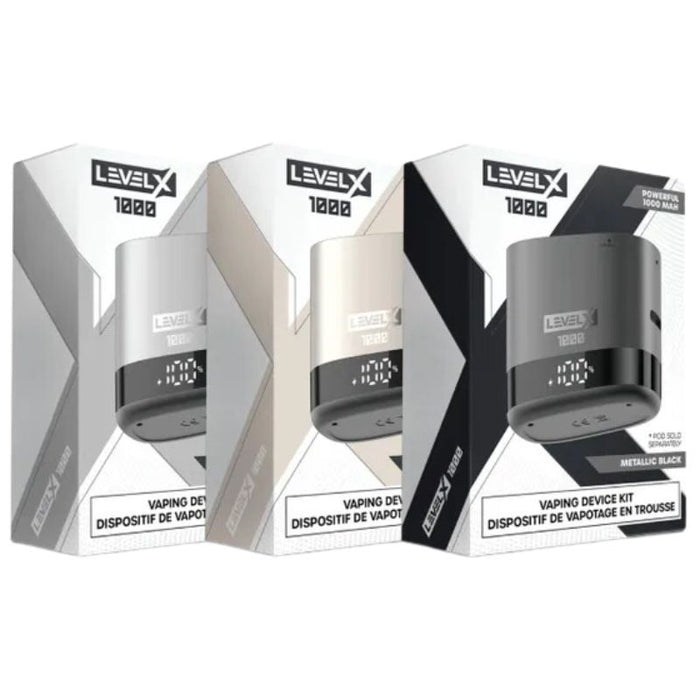 RTL - Flavour Beast Level X Pod Device Battery Kit 1000mAh Metallic Black - Flavour Beast